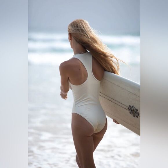 NWT FREE PEOPLE X ABYSSE RIBBED ZALE ONE PIECE - Picture 2 of 4